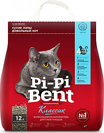Рi-pi-Bent нкт 5кг/12л комкующийся классик 1/4