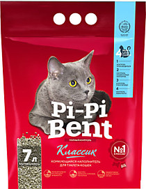Рi-pi-Bent нкт 3кг/7л комкующийся классик 1/6